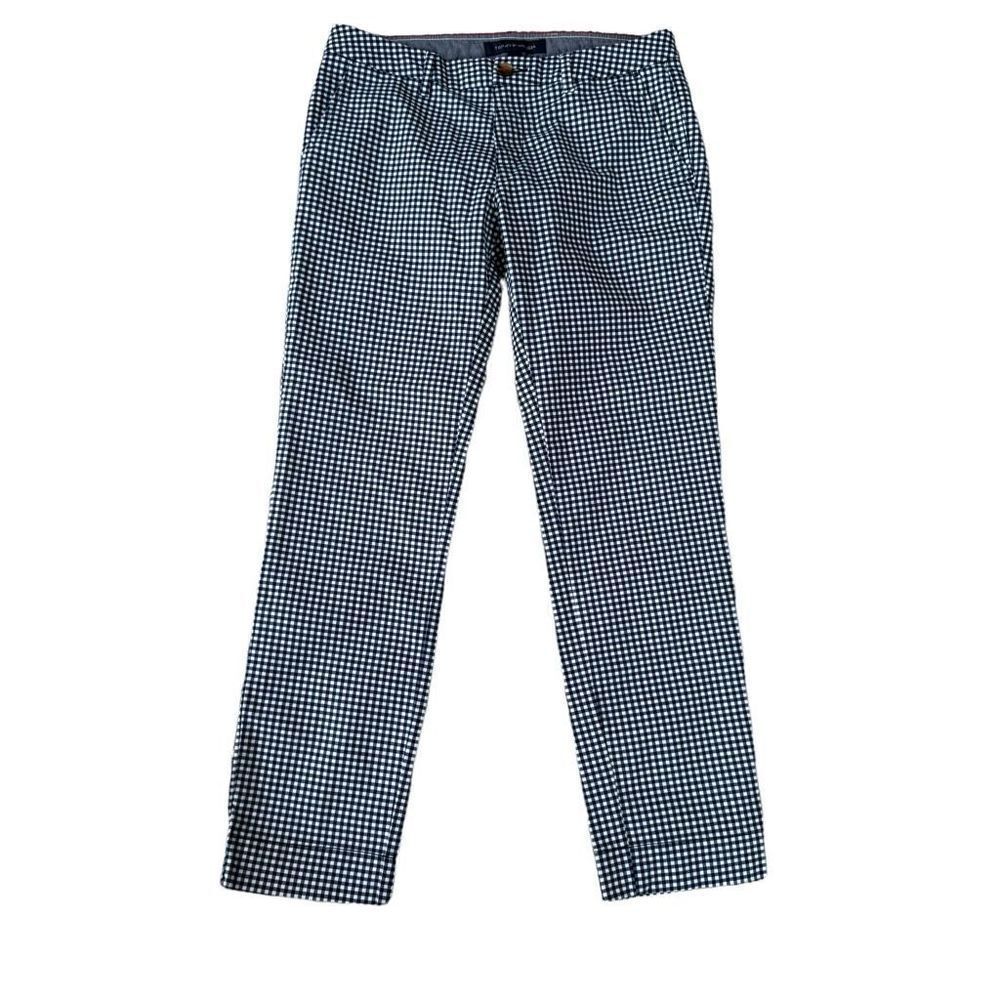 Tommy Hilfiger cotton Blue/White Gingham Print Pants size 6